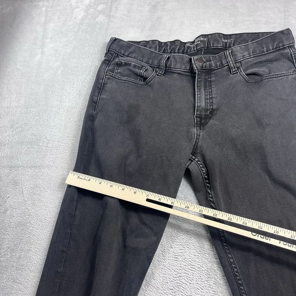 Banana Republic Traveler Jean 34x28* Slim Fit Mens Denim Pants Black‎